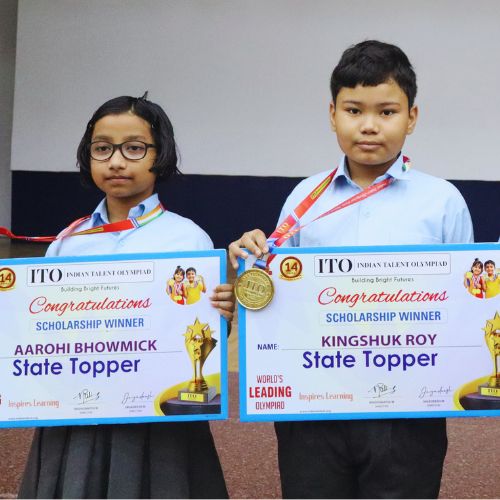 Secured State Rank-01 in the Indian Talent Olympiad Science